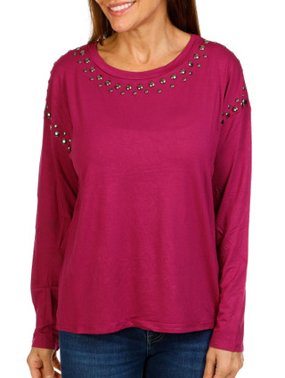 Thumbnail 1: Cyrus Women's Solid Knit Top 