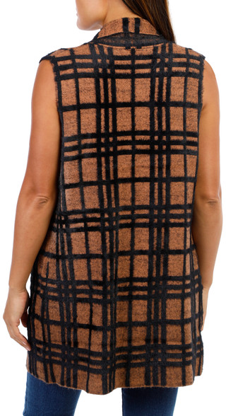 Thumbnail 2: Cyrus Women's Sleeveless Plaid Cardigan 