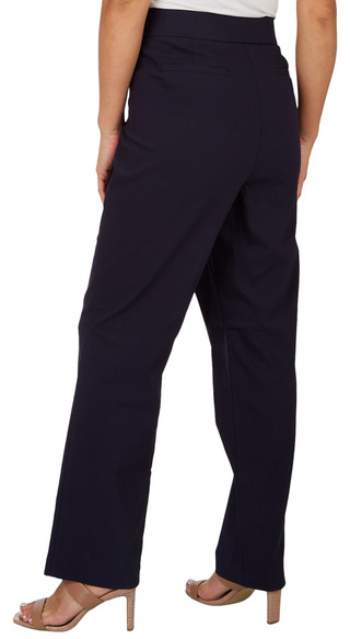Thumbnail 2: Coral Bay Coral Bay Womens Favorite Fit Slimming Solid Pocket Pants 