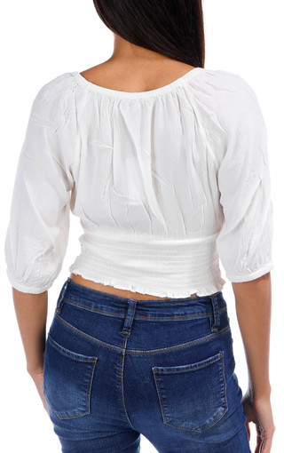 Thumbnail 2: Jessica Simpson Women's Solid Tie Front Top 