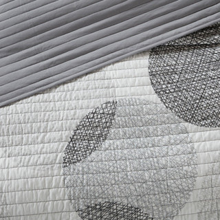 Thumbnail 12: Madison Park Madison Park Knowles Grey Coverlet Set 