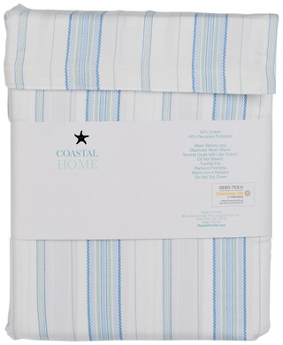 Thumbnail 6: Coastal Home Coastal Home 4 Pc Spiral Stripe Sheet Set 