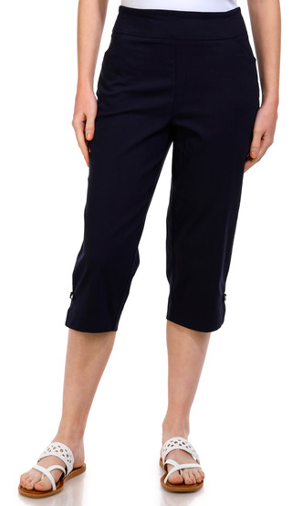 Thumbnail 1: Coral Bay Coral Bay Petite 19 in Diamond Rivet Capris 