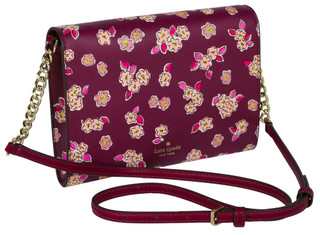 Thumbnail 2: KATE SPADE Kate Spade Tinsel Frosted Floral Flap Crossbody Handbag 