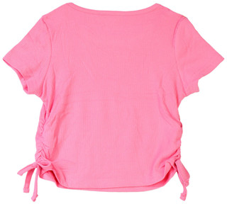 Thumbnail 3: DREAMGIRL DreamGirl Little Girls Short Sleeve Ribbed Top 
