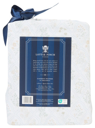Thumbnail 2: LOTTIE FINCH Lottie Finch 4 Pc Sheet Set - Queen Floral Block 
