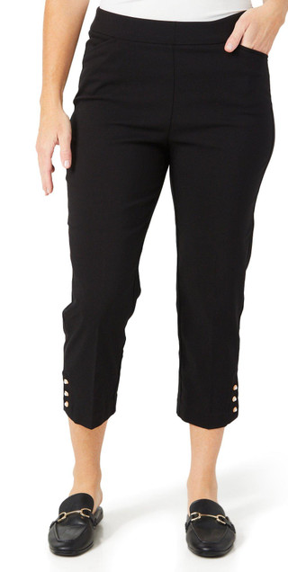 Thumbnail 1: Counterparts Counterparts Womens Pearl Button Hem Capris 