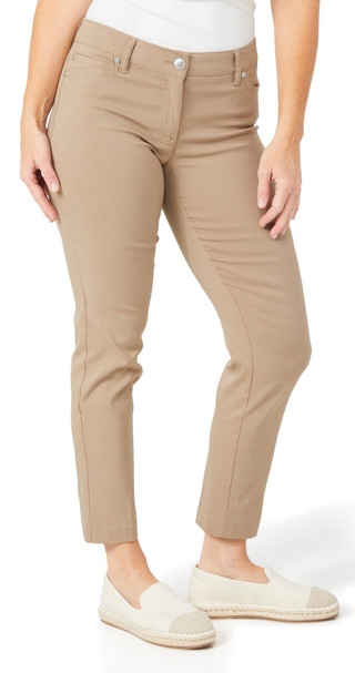 Thumbnail 3: Zac & Rachel Zac & Rachel Petite Solid Slim Fit Pants 