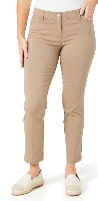 Thumbnail 1: Zac & Rachel Zac & Rachel Petite Solid Slim Fit Pants 