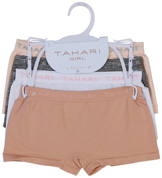Thumbnail 1: TAHARI GIRLS Tahari Girls 4 Pk Hipster Seamless Panty Underwear 