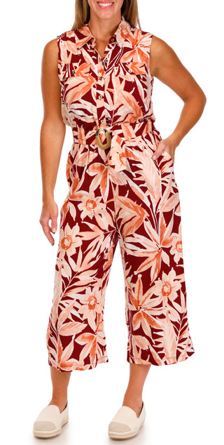 Thumbnail 1: Luxology Luxology Womens Floral Print Jumpsuit 
