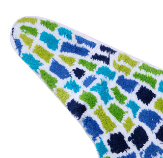 Thumbnail 4: Better Trends Better Trends 36 in Starfish Mosaic Utility Bath Rug 