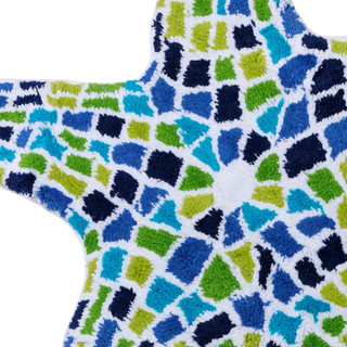 Thumbnail 2: Better Trends Better Trends 36 in Starfish Mosaic Utility Bath Rug 