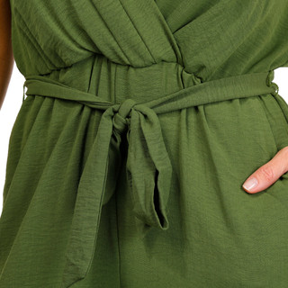 Thumbnail 3: Luxology Luxology Womens Sleeveless Belted Jumpsuit 