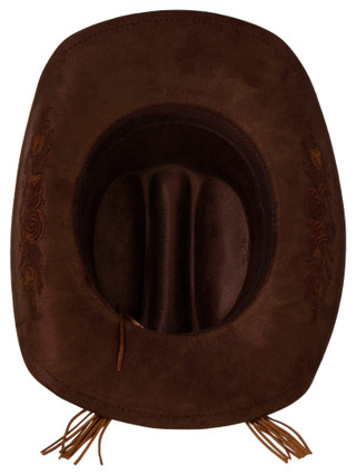Thumbnail 3: TWIG & ARROW Twig & Arrow Womens Braided Fringe Cowboy Hat 