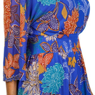 Thumbnail 3: HARPER 241 Harper 241 Womens Mesh Smocked Waist Floral Maxi Dress 