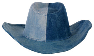 Thumbnail 3: BCBG BCBG Womens Patchwork Denim Cowboy Hat 