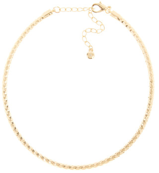 Thumbnail 1: Wearable Art Wearable Art 16 in Gold Tone Textured Collar Necklace 