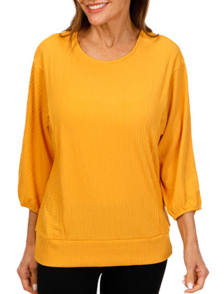 Thumbnail 1: ADRIENNE VITTADINI Adrienne Vittadini Womens 3/4 Solid Top 