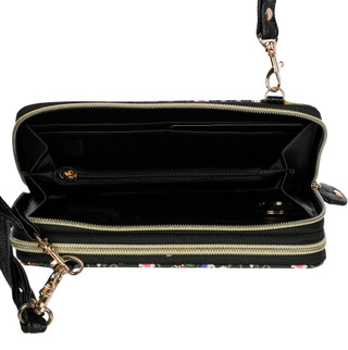 Thumbnail 4: BUXTON Buxton Magical Garden Vegan Leather Organizer Wristlet 