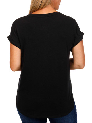 Thumbnail 2: RIO & RIAN Rio & Rian Womens Cuffed Sleeve Tee 