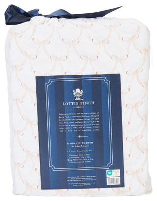 Thumbnail 2: LOTTIE FINCH Lottie Finch 4 Pc Sheet Set - King Bows 