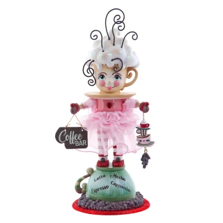 Thumbnail 1: HOLLYWOOD NUTCRACKERS Hollywood Nutcrackers 12 in. Coffee Girl Nutcracker 
