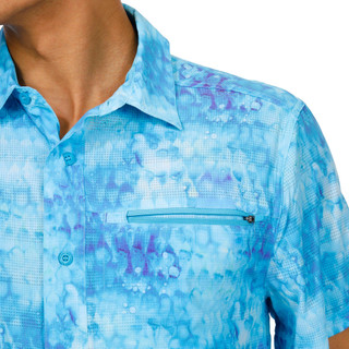 Thumbnail 3: REEL LEGENDS Reel Legends Mens Inky Scales Airflow Button Down Shirt 