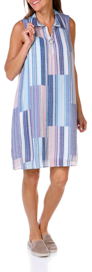 Thumbnail 4: ZAC AND RACHEL Zac and Rachel Womens Sleeveless Quarter Zip Neck Dress 