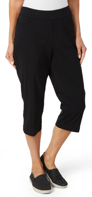 Thumbnail 1: Erin London Erin London Petite Pull-On Twill Capris 