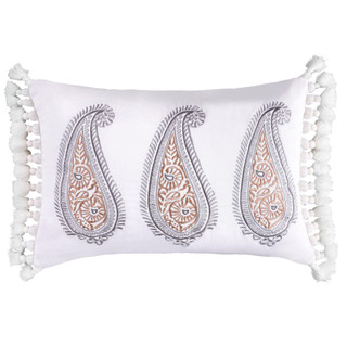 Thumbnail 1: Levtex Home Tamsin Grey Flower Decorative Pillow 