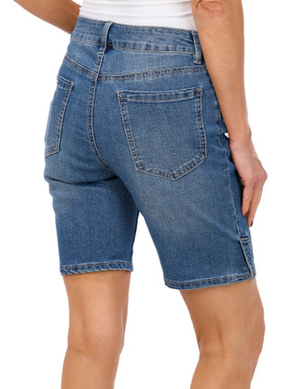 Thumbnail 3: D. Jeans D. Jeans Petite Side Vent Bermuda Denim Shorts 