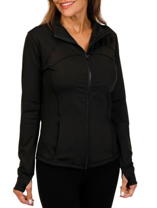 Thumbnail 1: VOGO Vogo Womens Active Solid Zip Up Jacket 