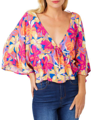 Thumbnail 1: Rip Curl Rip Curl Juniors Short Sleeve Es Vedra Summer Top 