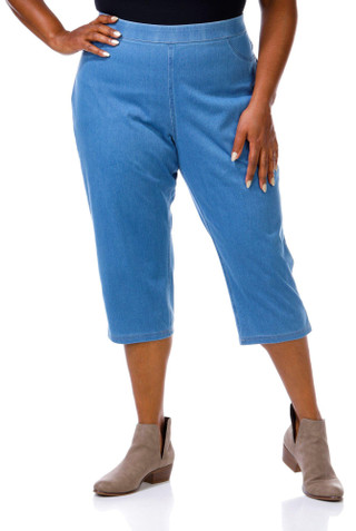 Thumbnail 4: ZAC AND RACHEL Zac and Rachel Plus Ultra Stretch Slim Capris 