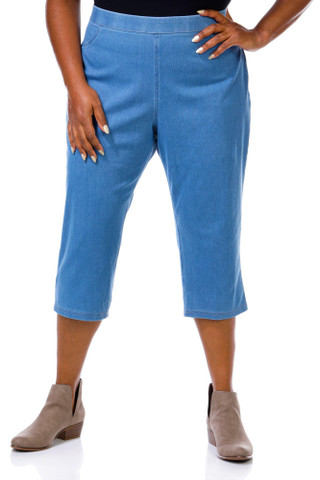 Thumbnail 1: ZAC AND RACHEL Zac and Rachel Plus Ultra Stretch Slim Capris 