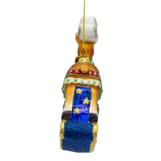 Thumbnail 2: BELLISIMO Bellissimo 5.5 in. Glass Rocking Deer Ornament 