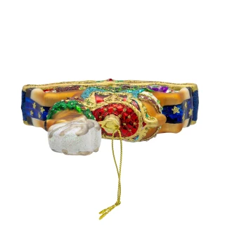 Thumbnail 5: BELLISIMO Bellissimo 5.5 in. Glass Rocking Deer Ornament 