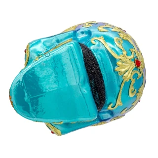 Thumbnail 6: BELLISIMO Bellissimo 4.75 in. Glass Sugar Skull Ornament 