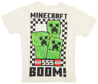 Thumbnail 2: Minecraft Minecraft Big Boys Short Sleeve Front Screen Embossed Shirt 