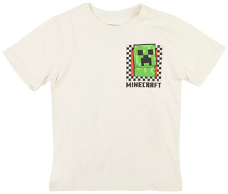 Thumbnail 1: Minecraft Minecraft Big Boys Short Sleeve Front Screen Embossed Shirt 