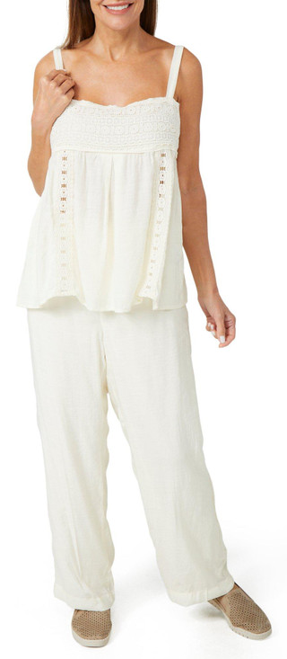 Thumbnail 1: BUNULU Bunulu Womens 2 Pc Lace Lounge Set 