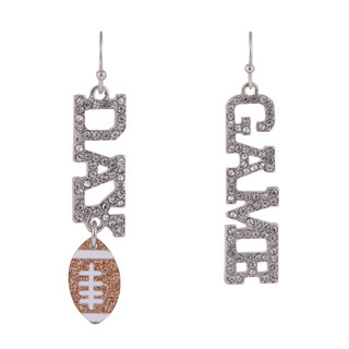 Thumbnail 1: FUN & SUN Fun & Sun Game Day Football Drop Earrings 