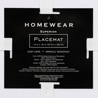 Thumbnail 3: Homewear Homewear 4 Pk Embroidered 13 x 19 in Placemats 