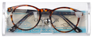 Thumbnail 6: OSCAR DE LA RENTA Oscar De La Renta Blonde Frame Blue Light Blocking Glasses 