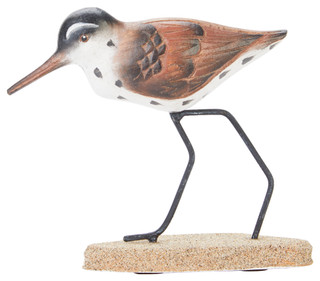 Thumbnail 2: T.I. Design T.I. Design 6 in Single Brown Sandpiper Figurine 