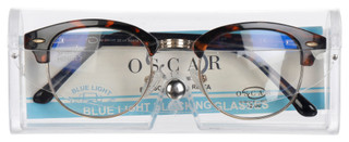 Thumbnail 8: OSCAR DE LA RENTA Oscar De La Renta Brown Frame Blue Light Blocking Glasses 