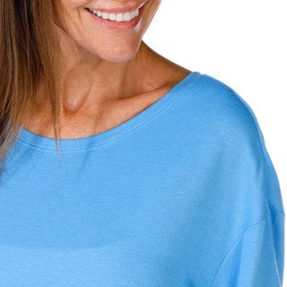 Thumbnail 2: APANA Apana Womens Tie Back Ruched Long Sleeve Top 