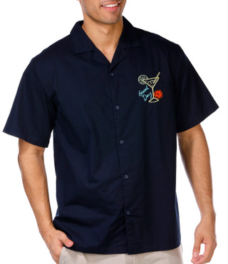 Thumbnail 3: Matix Matix Mens Short Sleeve Button Down Twill Embroidered Shirt 