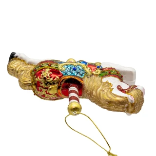Thumbnail 5: BELLISIMO Bellissimo 6 in. Glass Carousel Horse Ornament 